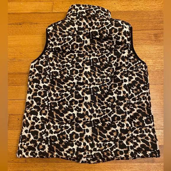 Cheetah Print Puffer Vest - Picture 2 of 5